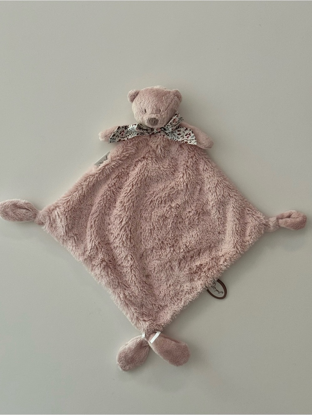 Plush Bear Lovey - Blush Pink